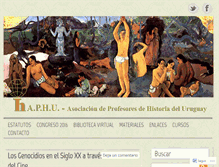 Tablet Screenshot of aphu.org.uy